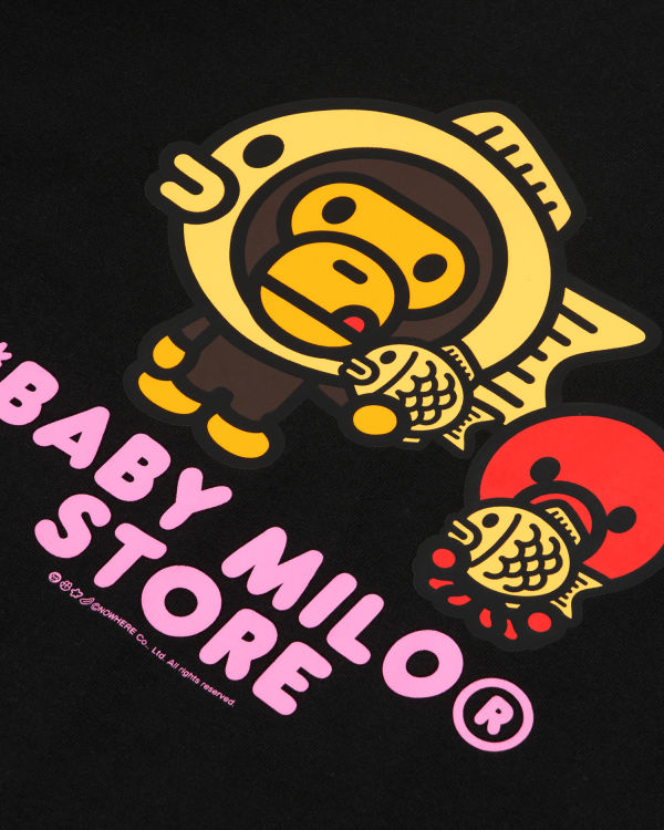 Camiseta Bape Milo graphic Mujer Negras | LGTCX-5903