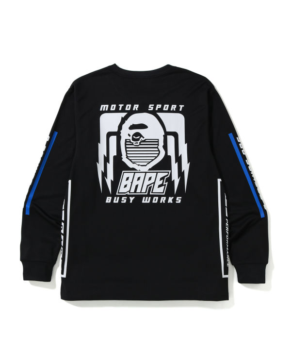 Camiseta Bape Motor Deporte Hombre Negras | TNZAI-7860