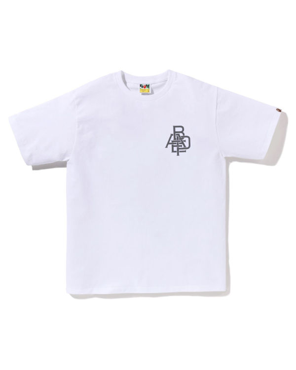 Camiseta Bape Pigment Logo Hombre Blancas | LZJOS-8106