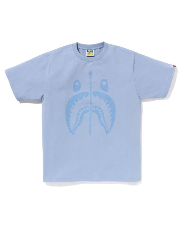 Camiseta Bape Pigment Shark Hombre Azules Claro | UGAML-1493