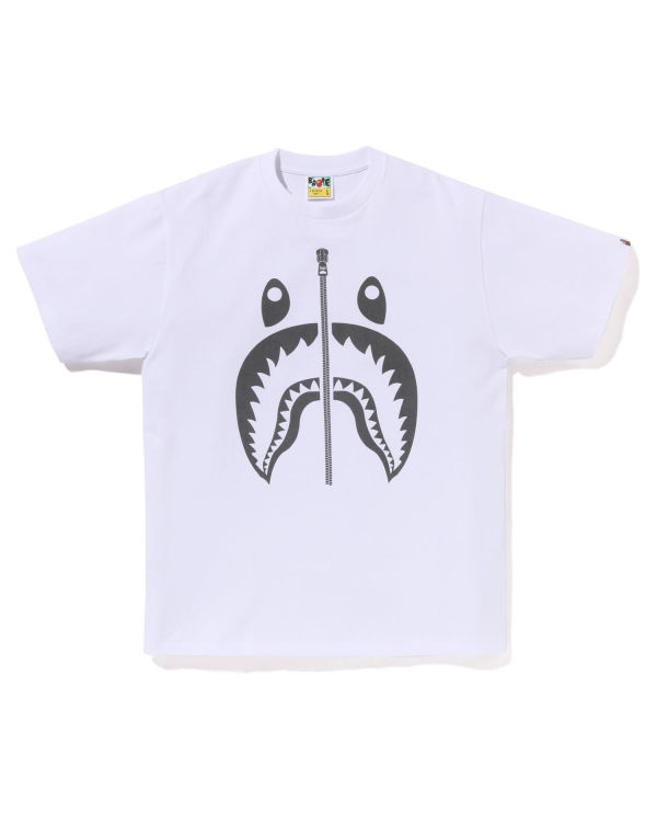 Camiseta Bape Pigment Shark Hombre Blancas | YNEFV-3021