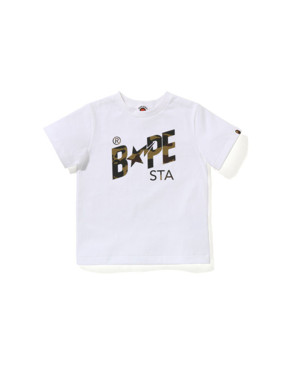 Camiseta Bape Reflector 1st Camo Sta Logo Niños Blancas | CPURX-8069