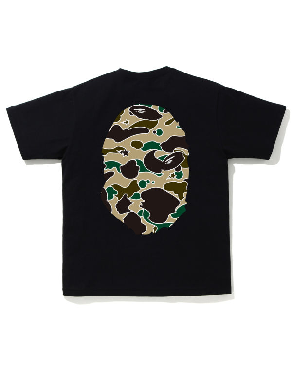 Camiseta Bape STA Camo Big Ape Head Hombre Negras | EUGXT-1850