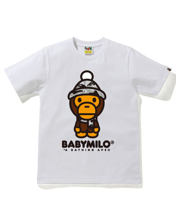 Camiseta Bape STA Camo Milo Invierno Mujer Blancas | KMGPW-7096