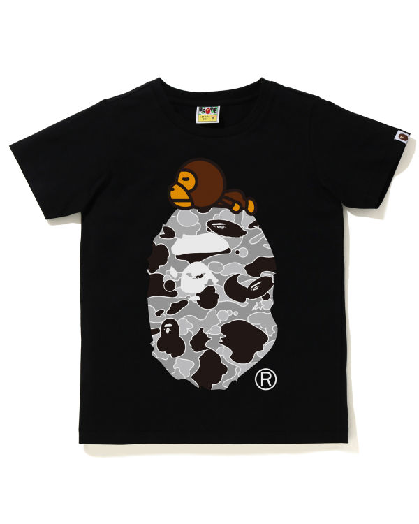 Camiseta Bape STA Camo Milo On Big Ape Mujer Negras | XFVTP-9183