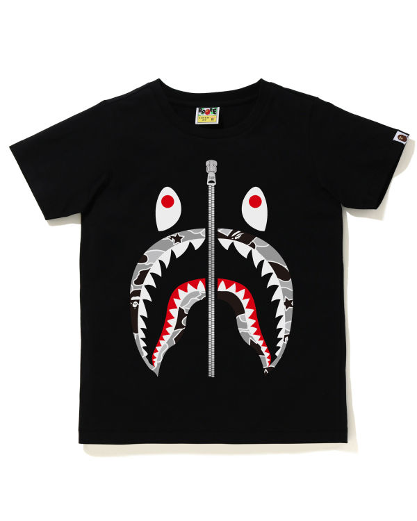 Camiseta Bape STA Camo Shark Mujer Negras | CZRSE-6904