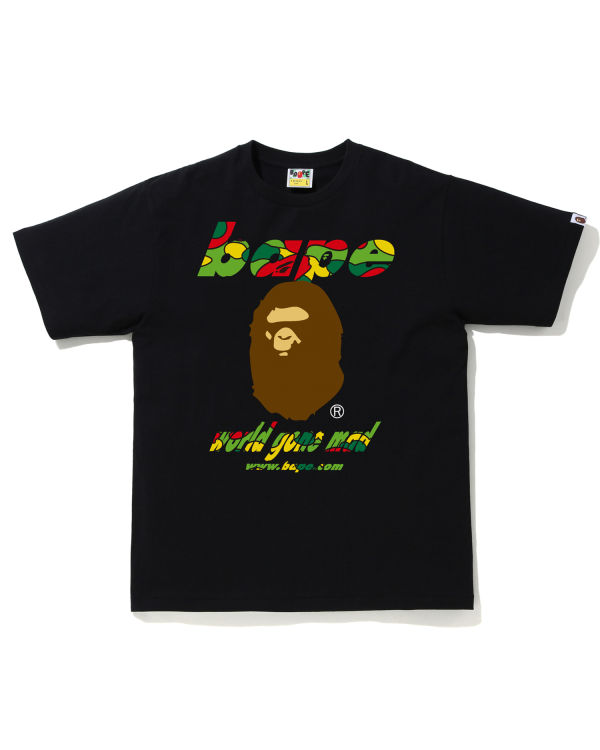 Camiseta Bape STA Camo WGM Ape Head Hombre Negras | IMCZO-7982