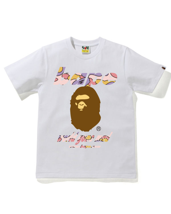 Camiseta Bape STA Camo WGM Ape Head Mujer Blancas | HTJOA-9310