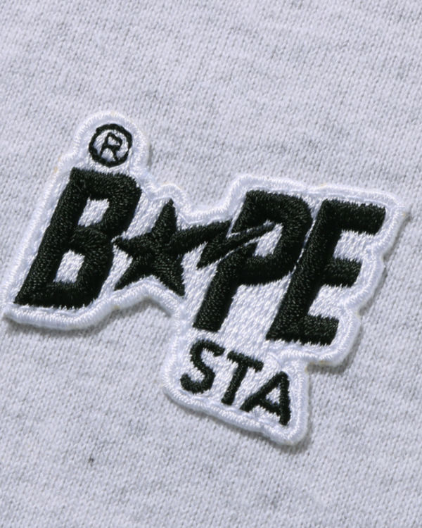 Camiseta Bape STA Logo One Point Mujer Gris | NBRAT-6359