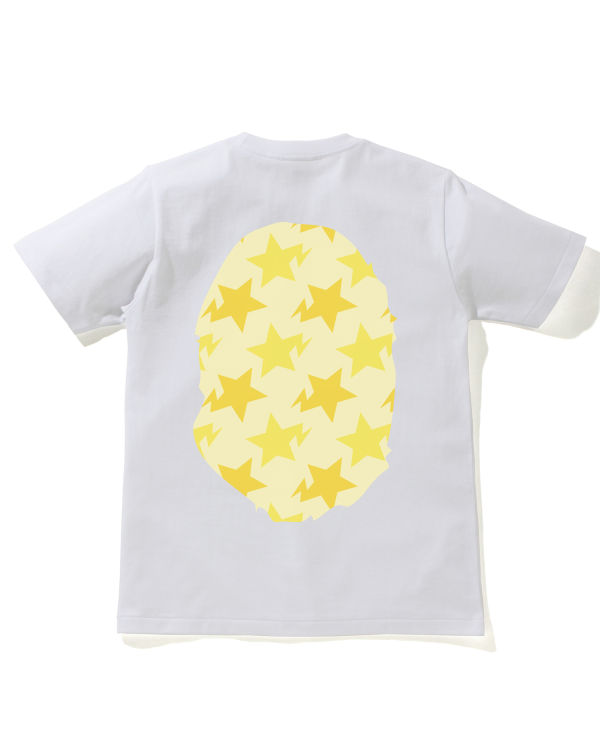 Camiseta Bape STA Pattern Big Ape Head Mujer Blancas | IVREM-6531