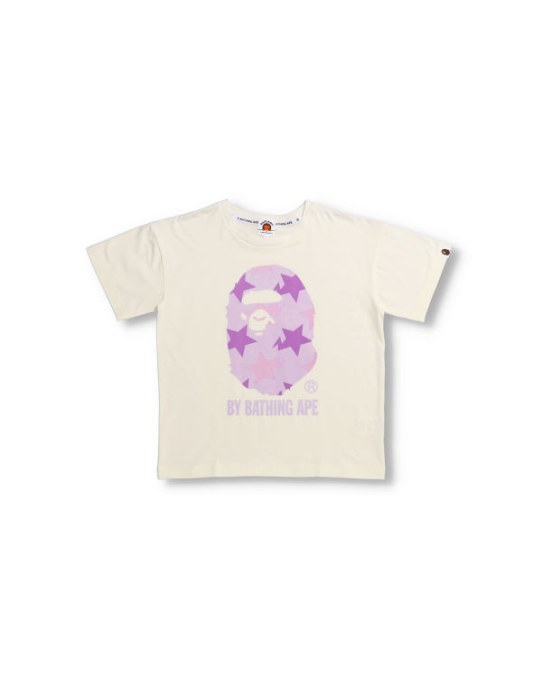 Camiseta Bape STA Pattern Oversized Niños Moradas | LMOHF-3817