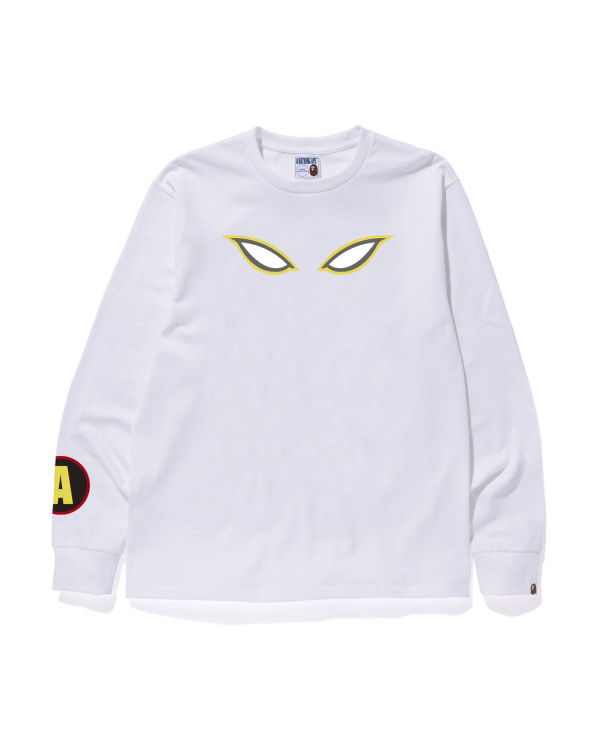 Camiseta Bape Shadow L/S Hombre Blancas | UBVKE-4153