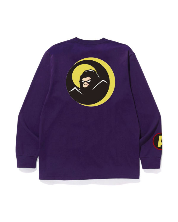 Camiseta Bape Shadow L/S Hombre Moradas | TFUOR-2958