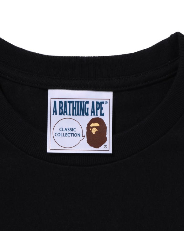 Camiseta Bape Shadow L/S Hombre Negras | UTSEI-4570