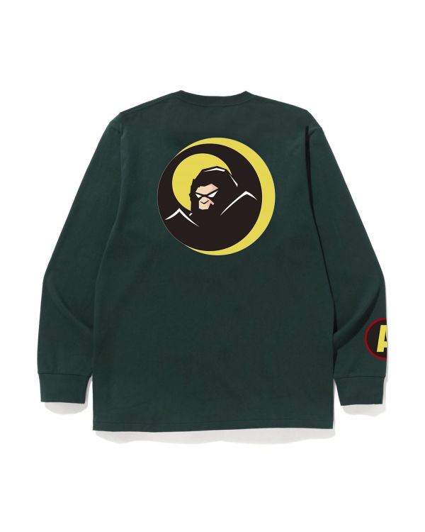 Camiseta Bape Shadow L/S Hombre Verde | IRMED-6014