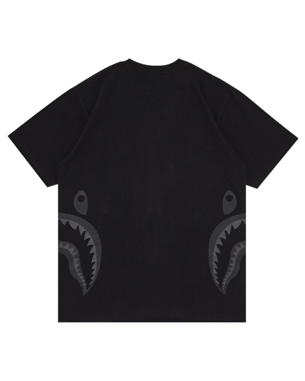 Camiseta Bape Side Shark Hombre Negras | PTLRO-2746