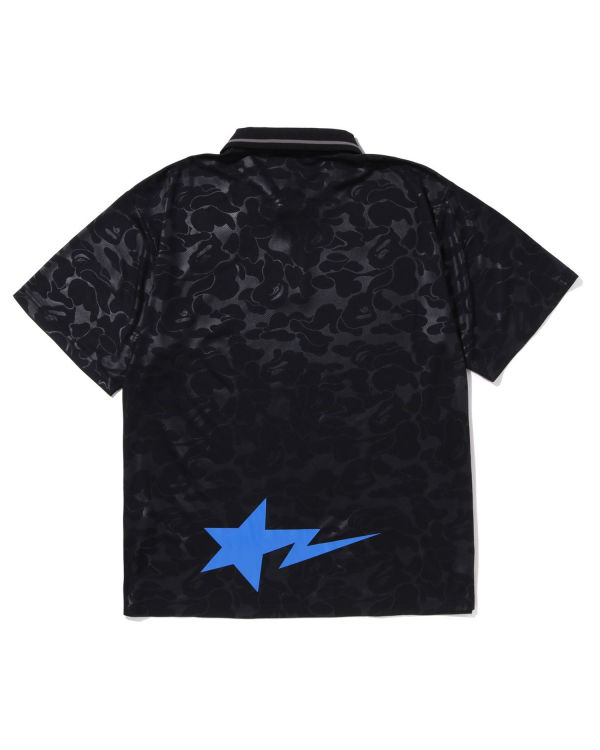 Camiseta Bape Soccer Game Relaxed Fit Polo Hombre Negras | DEGCS-2450