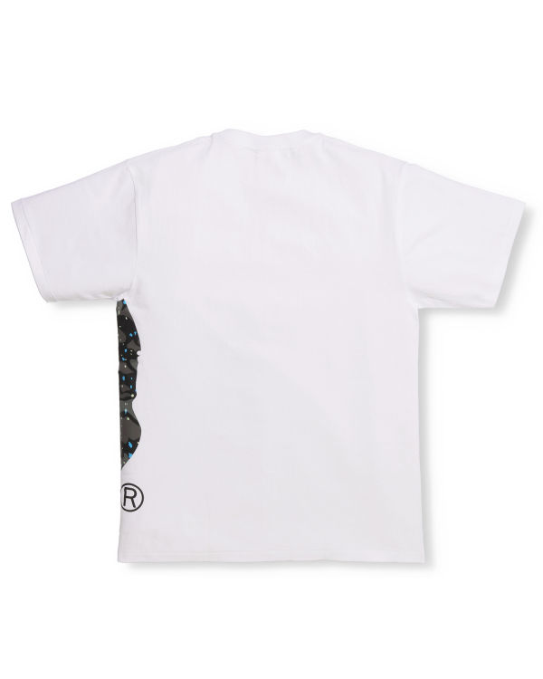 Camiseta Bape Space Camo Side Big Ape Head Hombre Blancas | HDSXA-4306