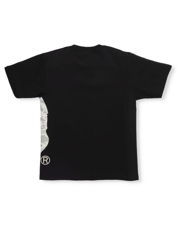 Camiseta Bape Space Camo Side Big Ape Head Hombre Negras | NPDAQ-2069