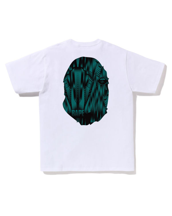 Camiseta Bape Speed Racer Big Ape Head Hombre Blancas | LCBAR-4875