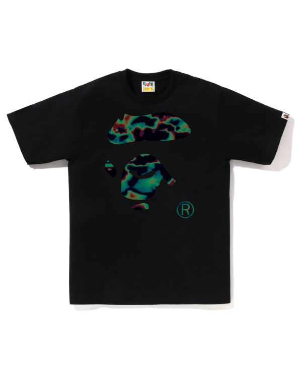 Camiseta Bape Thermography Ape Face Hombre Negras | MVCIX-9842