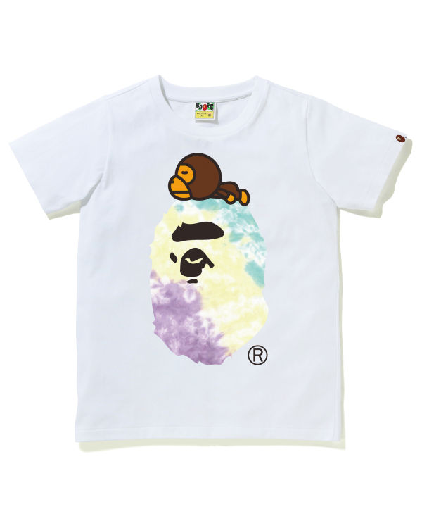 Camiseta Bape Tie-Dye Milo On Big Ape Mujer Blancas | FCSND-8016