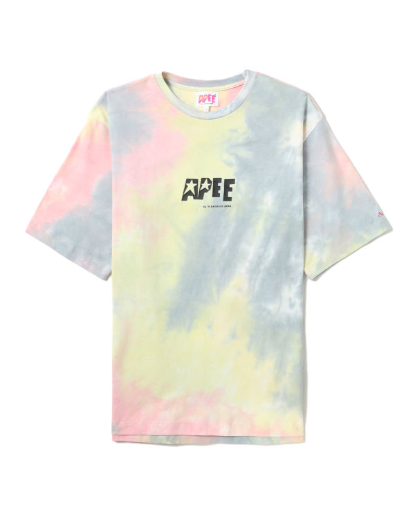 Camiseta Bape Tie-dye graphic slit Mujer Rosas | PKUXQ-2189