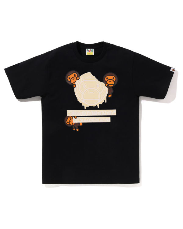 Camiseta Bape Valentine Chocolate Milo Hombre Negras | IFXDG-7839