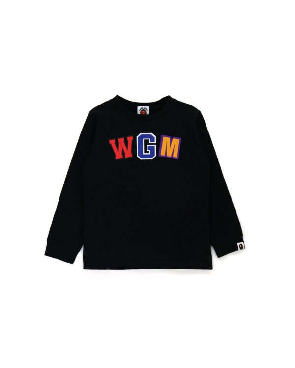 Camiseta Bape WGM Shark L/S Niños Negras | CVOTP-4851