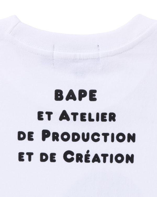 Camiseta Bape X A.P.C. Milo Anchos Mujer Blancas | OLTQY-5406