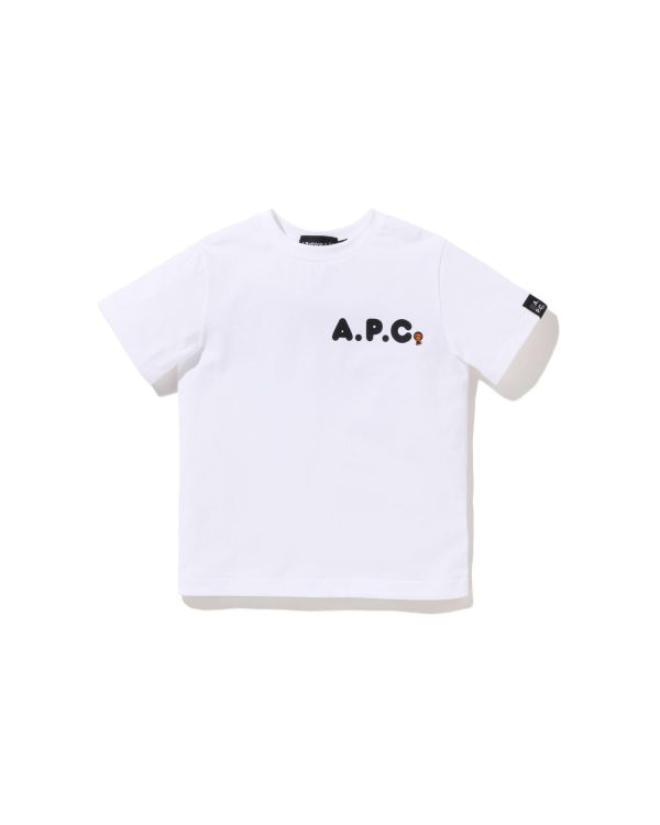 Camiseta Bape X A.P.C. Milo On APC Niños Blancas | SIOTM-3589