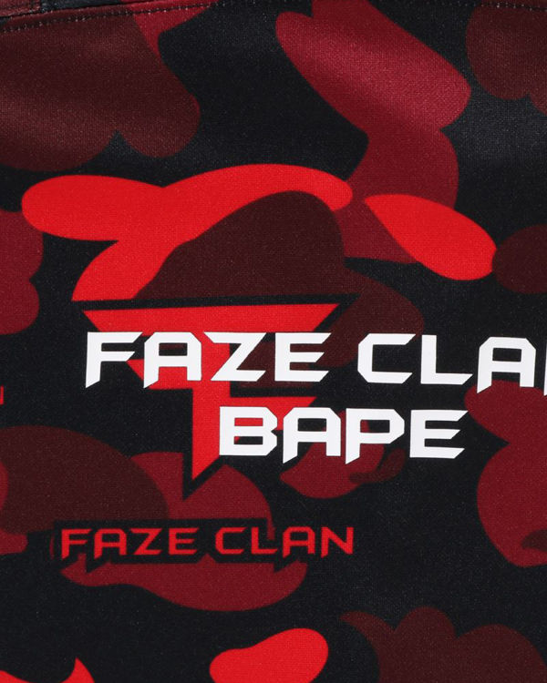 Camiseta Bape X Faze Clan Hockey L/S Hombre Rojas Claro | UYQBP-5287