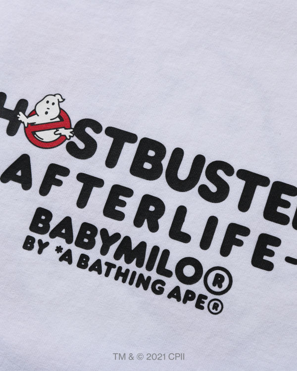 Camiseta Bape X Ghostbusters Milo Hombre Blancas | NAZOH-6427