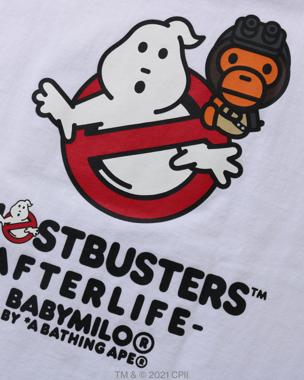 Camiseta Bape X Ghostbusters Milo Hombre Blancas | NAZOH-6427