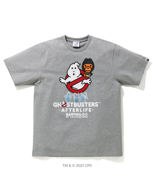 Camiseta Bape X Ghostbusters Milo Hombre Gris | YXTUK-5136