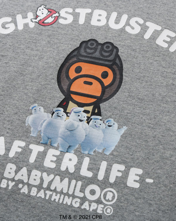 Camiseta Bape X Ghostbusters Milo Long Sleeve Hombre Gris | BUHKL-1864