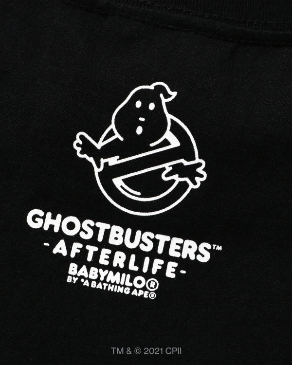 Camiseta Bape X Ghostbusters Milo Long Sleeve Niños Negras | OEWPY-0854