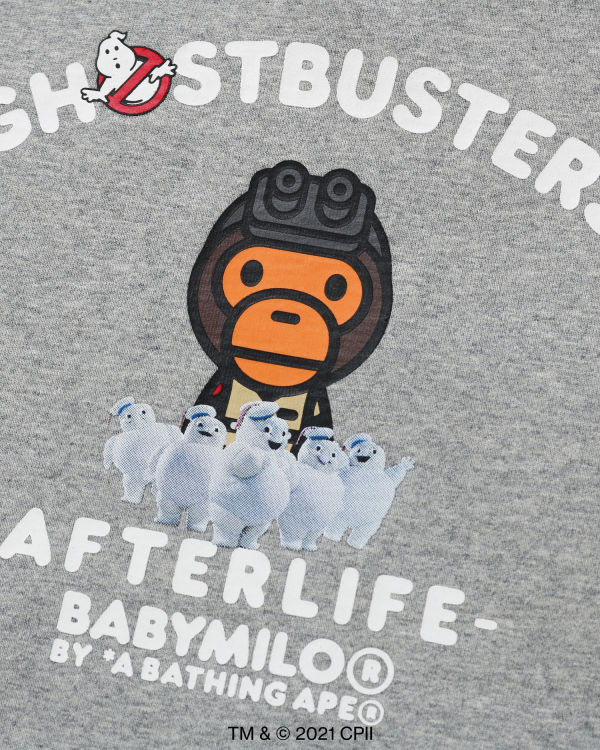 Camiseta Bape X Ghostbusters Milo Long Sleeve Niños Gris | QVTMU-6023