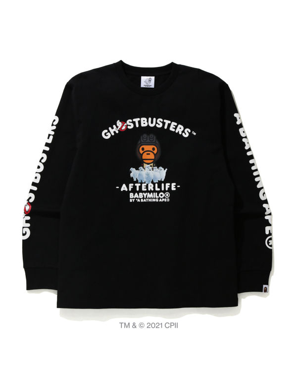 Camiseta Bape X Ghostbusters Milo Long Sleeve Hombre Negras | XLZBJ-0215