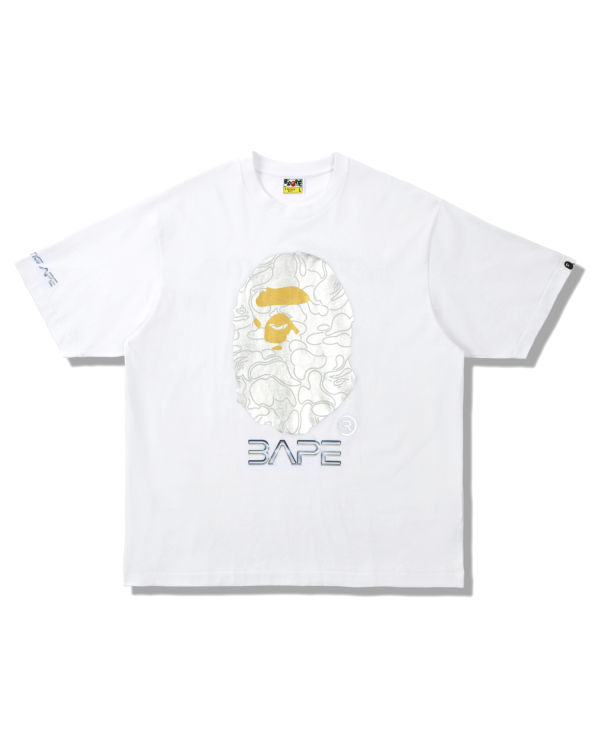 Camiseta Bape X Hajime Sorayama Ape Head Hombre Blancas | MCEIT-1806