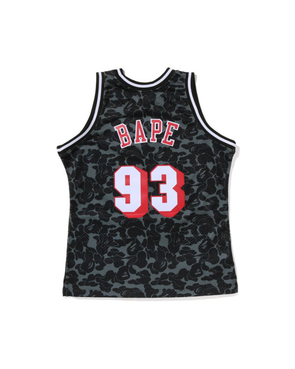 Camiseta Bape X M&N Miami Heat Jersey Hombre Negras | SZEJX-8365