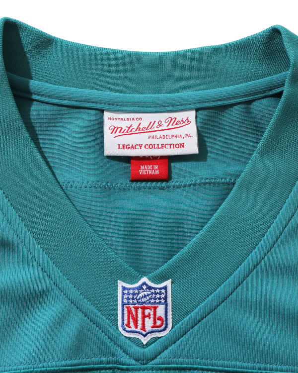 Camiseta Bape X M&N NFL Miami Dolphins Legacy Jersey Hombre Verde Menta | IOKRC-9361