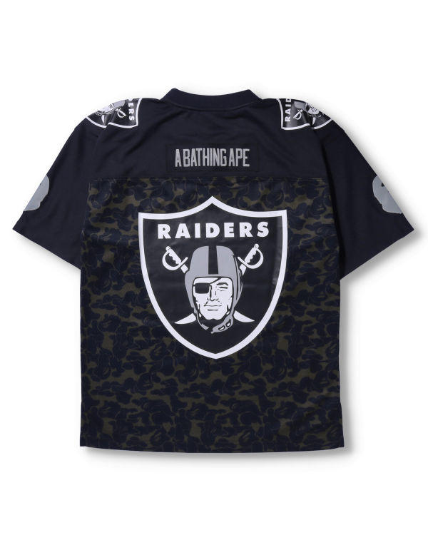 Camiseta Bape X M&N NFL Oakland Raiders Legacy Jersey Hombre Negras | OYLBF-5647