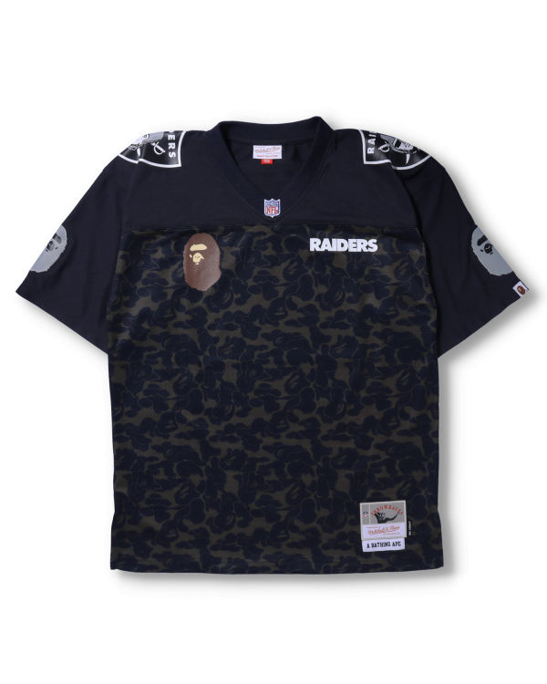 Camiseta Bape X M&N NFL Oakland Raiders Legacy Jersey Hombre Negras | OYLBF-5647