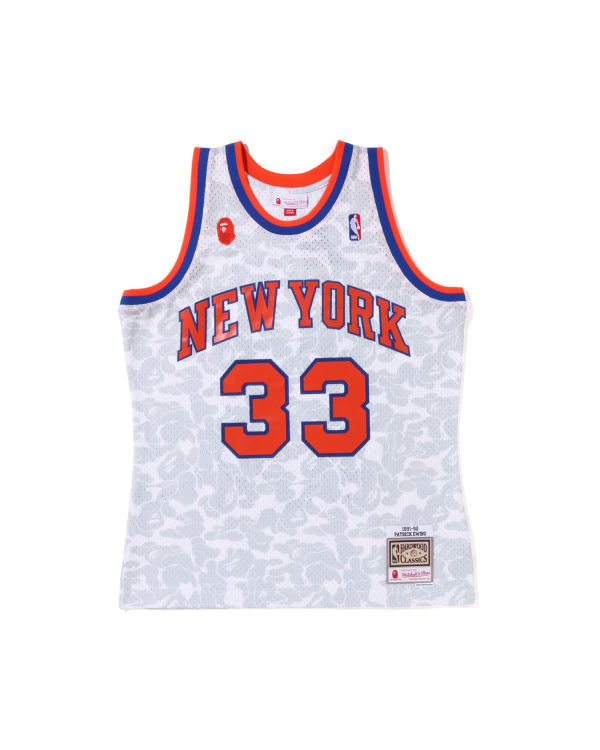 Camiseta Bape X M&N New York Knicks Hombre Blancas | JKALQ-2576