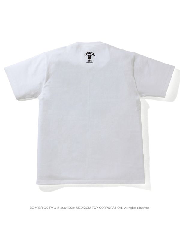 Camiseta Bape X Medicom Toy Camo BE@R Busy Works Hombre Blancas | RETCY-0267