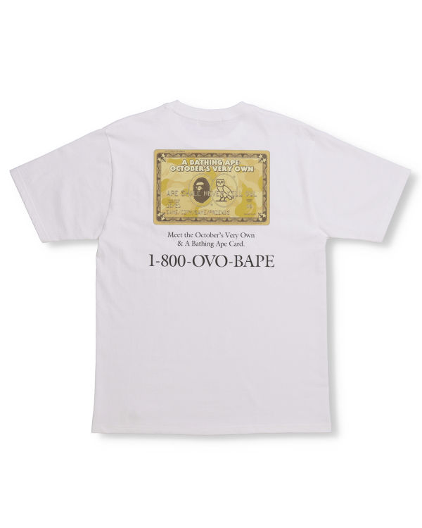 Camiseta Bape X OVO Card Hombre Blancas | LWVRC-3649