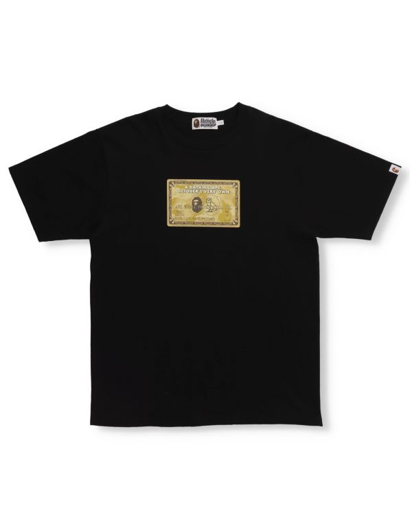 Camiseta Bape X OVO Card Hombre Negras | KPDNT-5980