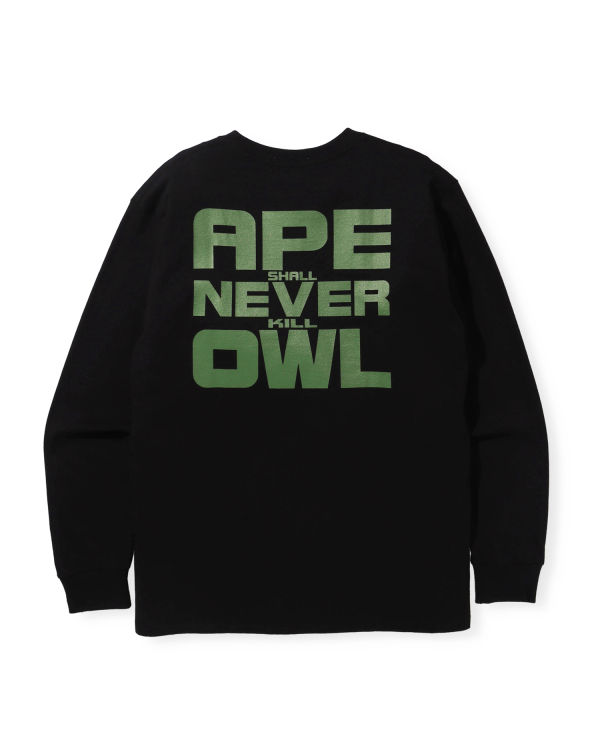 Camiseta Bape X OVO Long Sleeve Hombre Negras | UDAXC-5432