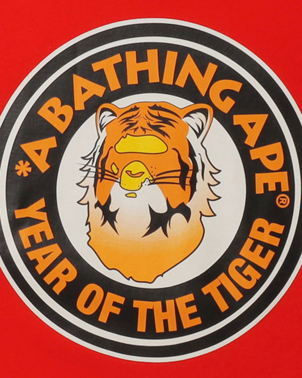 Camiseta Bape Year Of The Tiger Hombre Rojas Claro | IKUFP-2893